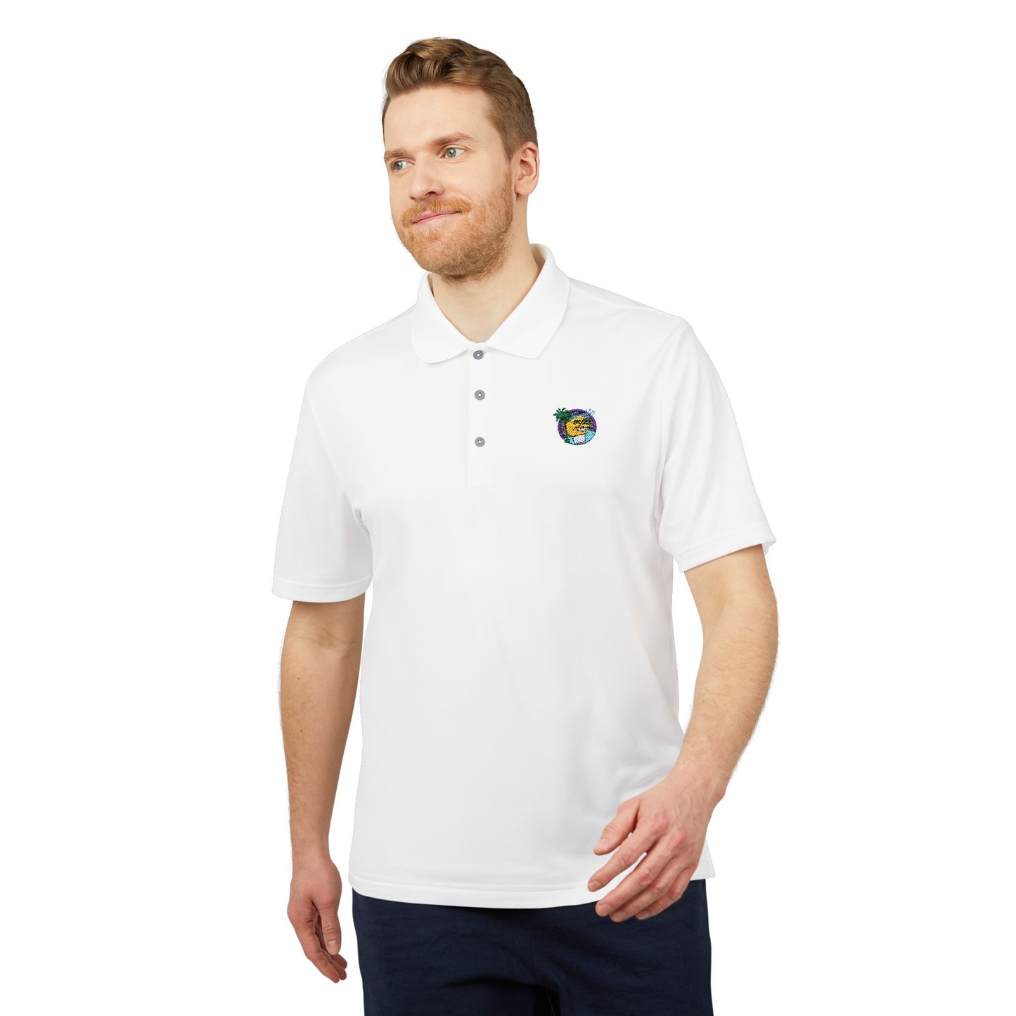 Embroidered adidas Unisex Performance Polo