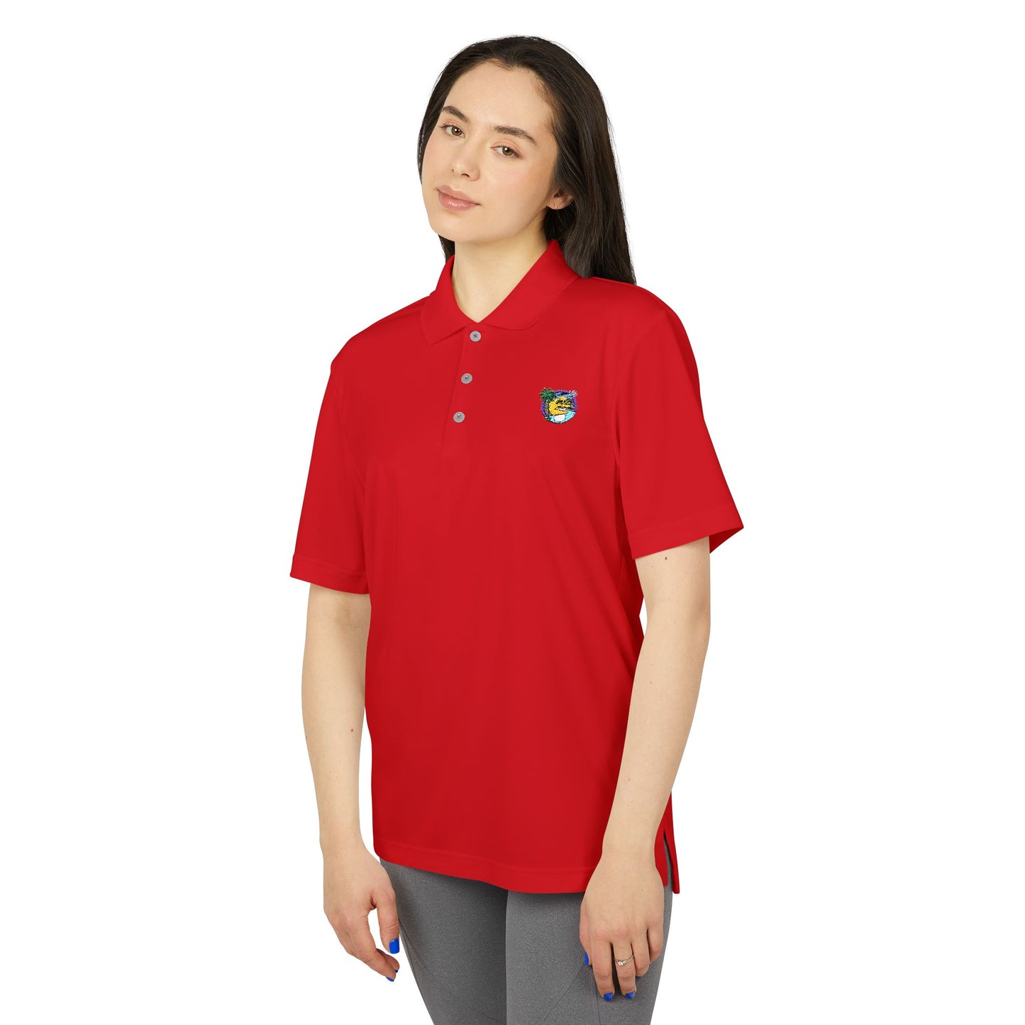 Embroidered adidas Unisex Performance Polo