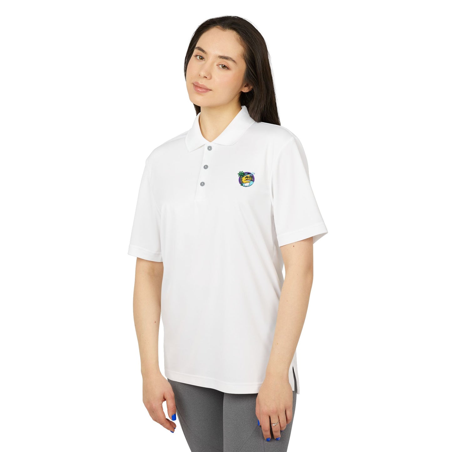 Embroidered adidas Unisex Performance Polo