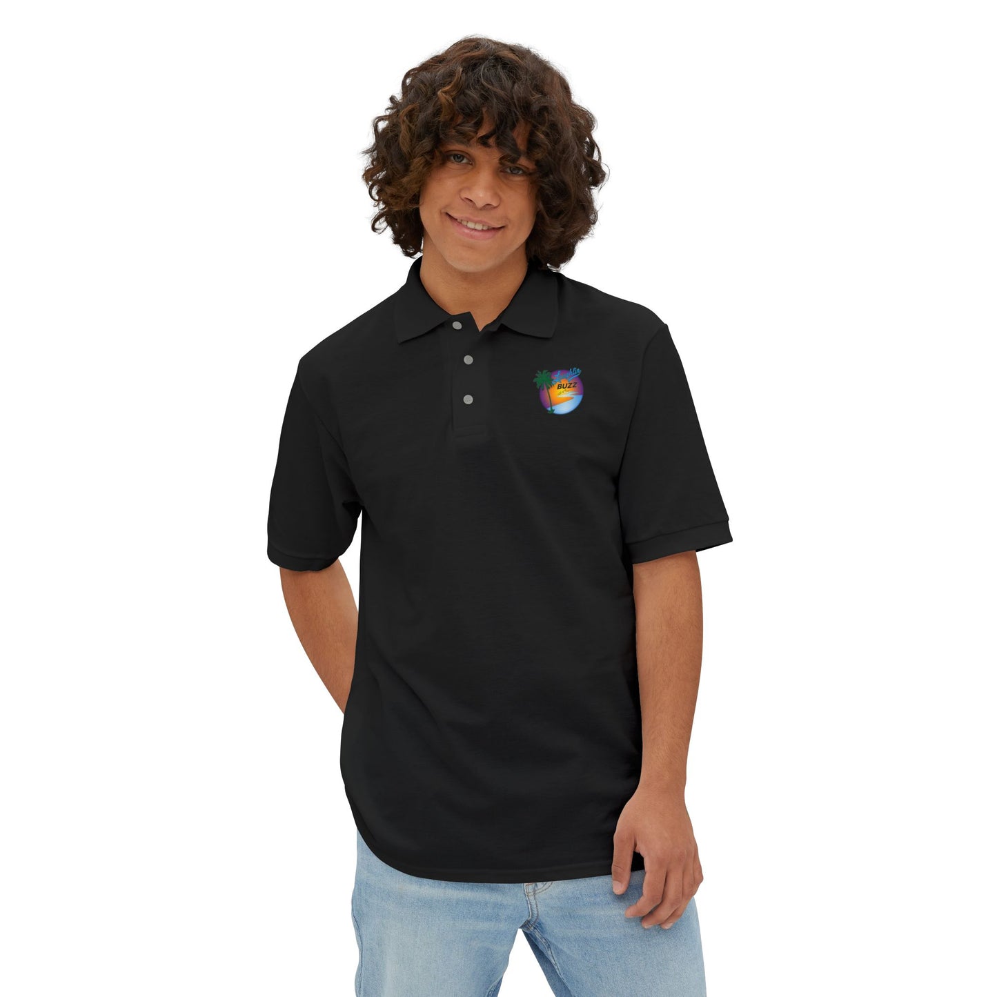 Laughlin Buzz Men's Piqué Polo Shirt