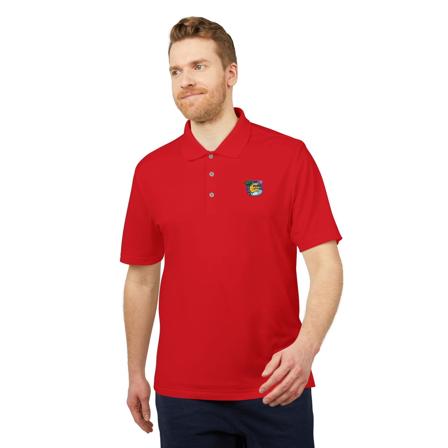 Embroidered adidas Unisex Performance Polo