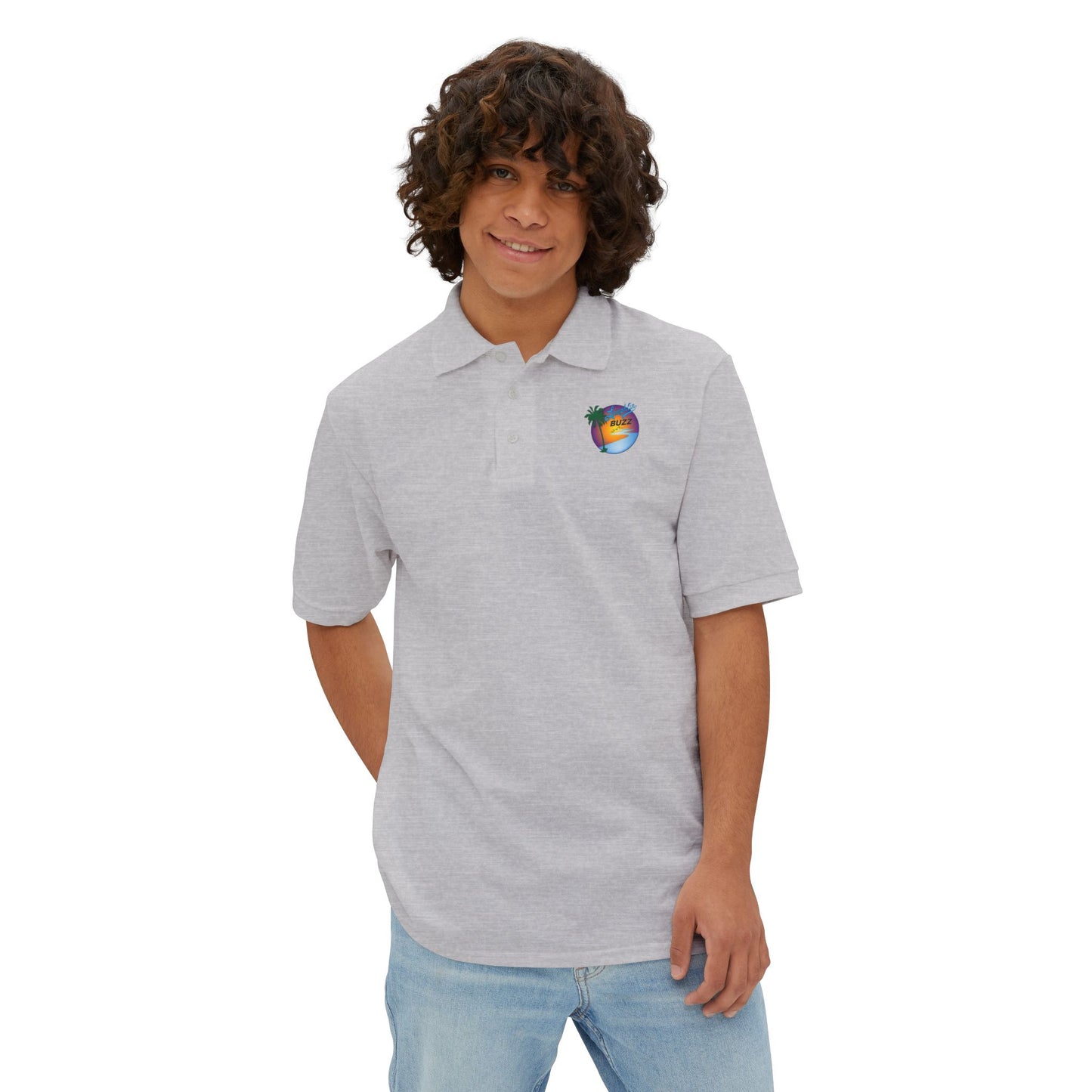 Laughlin Buzz Men's Piqué Polo Shirt