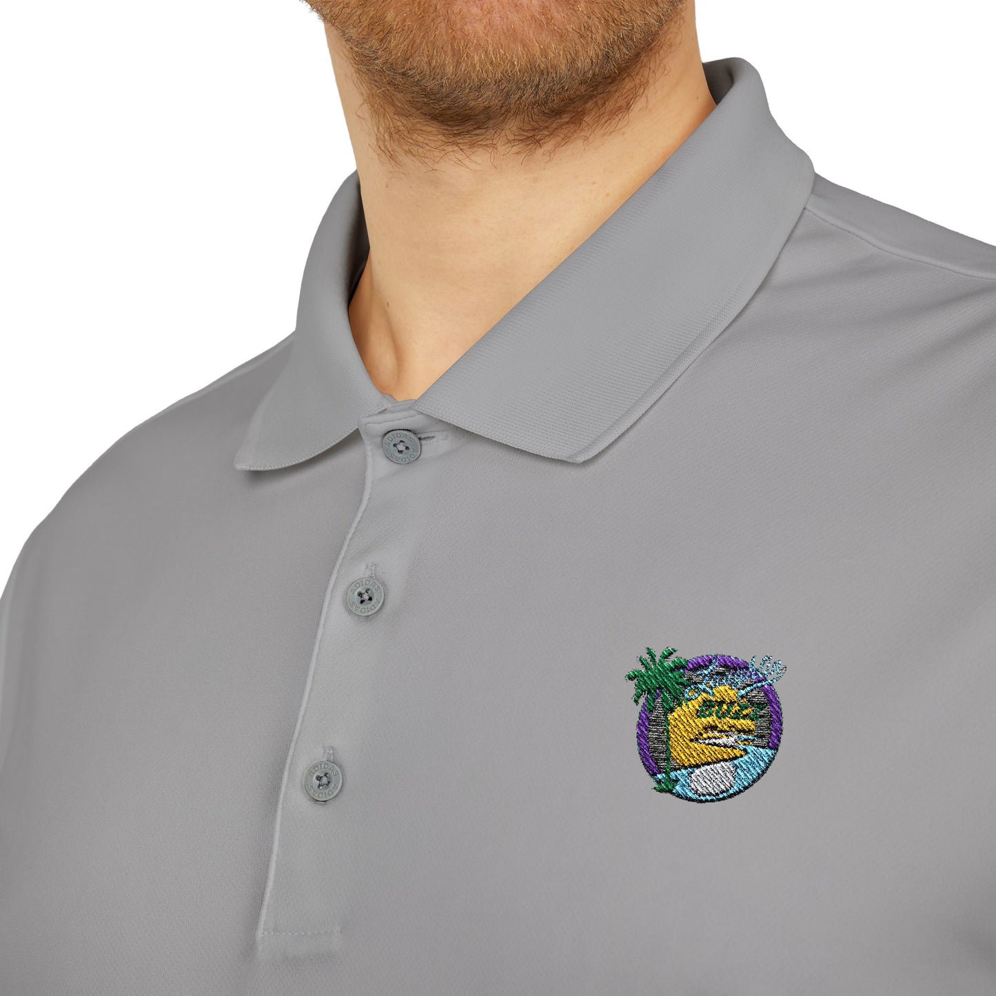 Embroidered adidas Unisex Performance Polo