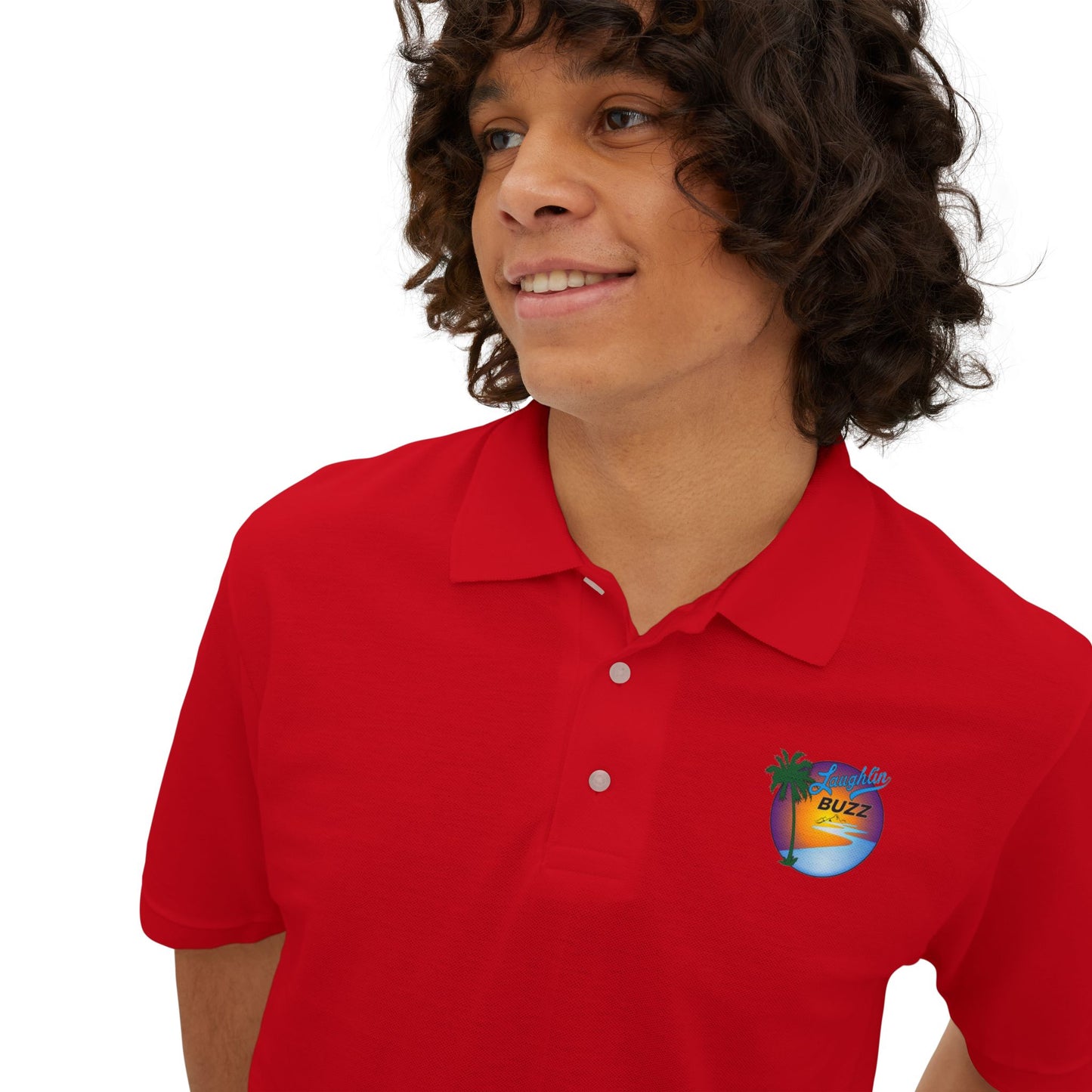 Laughlin Buzz Men's Piqué Polo Shirt