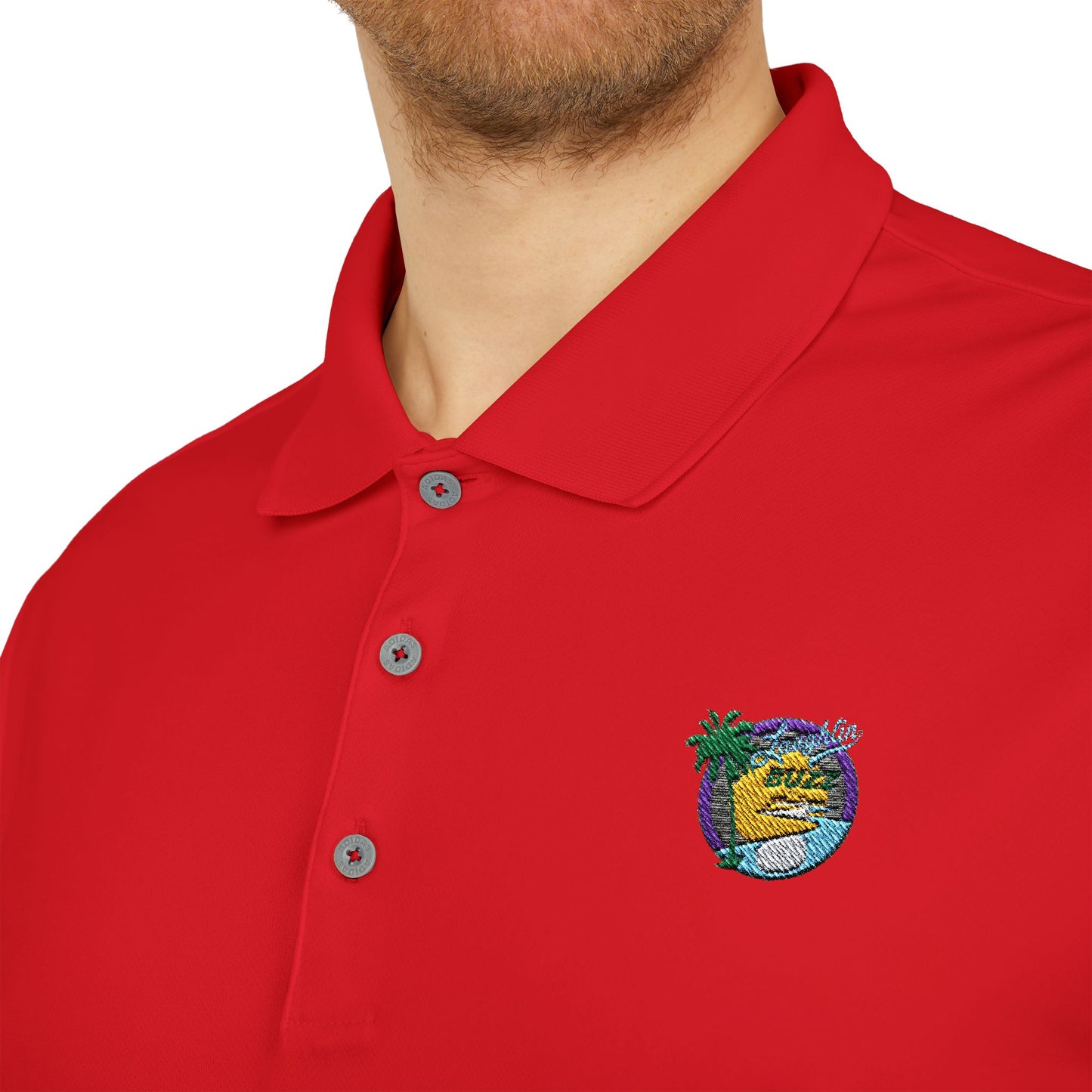 Embroidered adidas Unisex Performance Polo